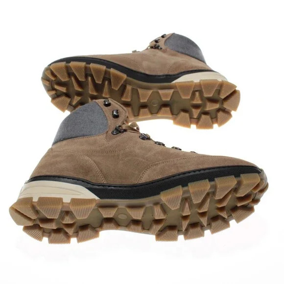 Di Bianco NWB Livigno Suede Hiking Boots Size 43.5 US 10.5 Fontanella Oslo Brown